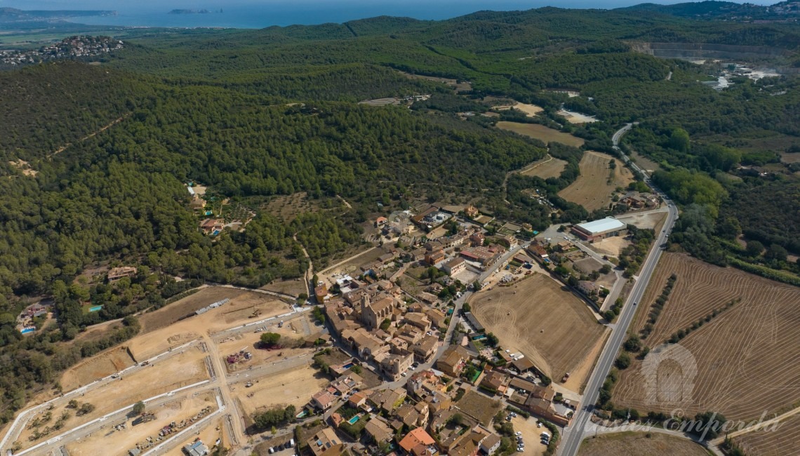 Vista aérea del pueblo