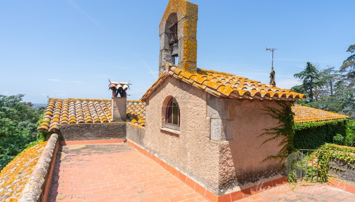 Terraza superior de la masía 