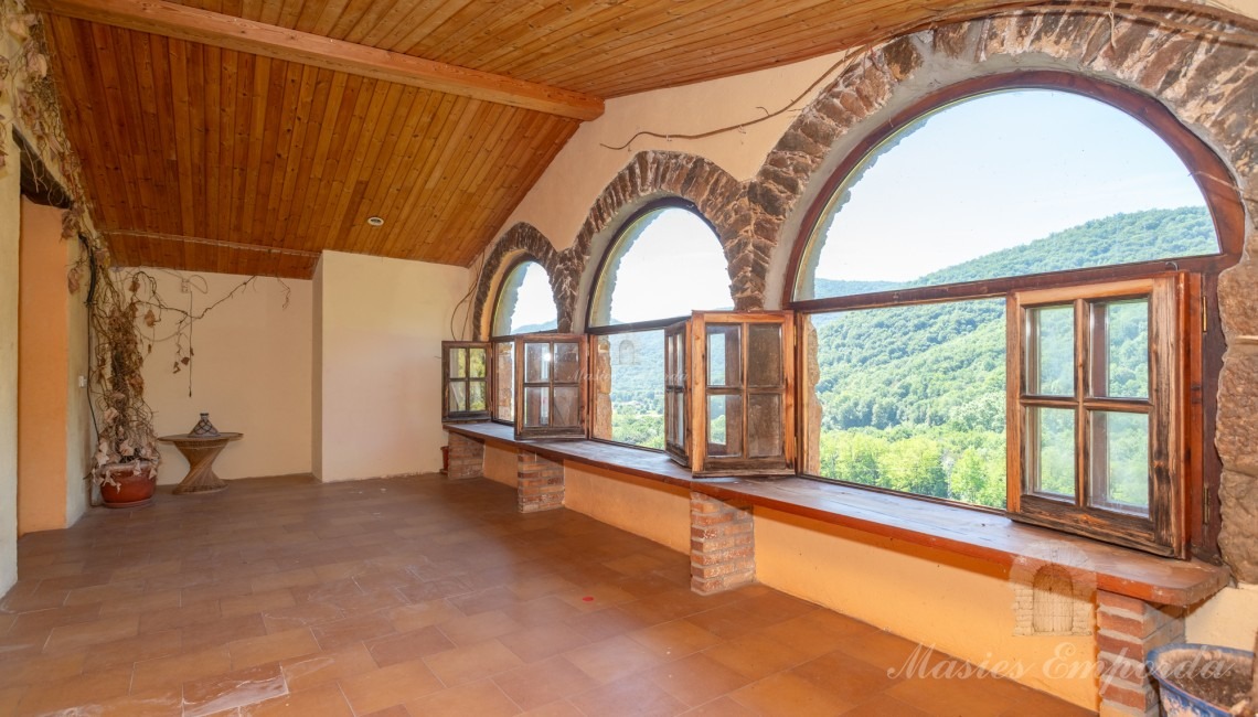Terraza con vistas al valle