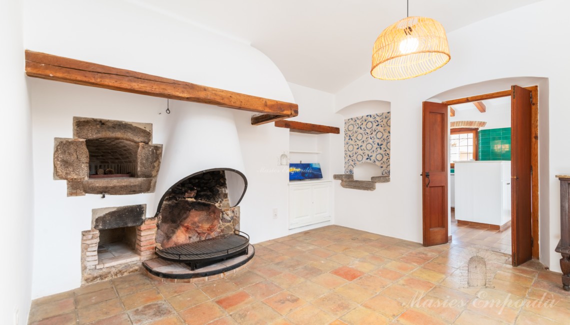 Cocina original de la masía 