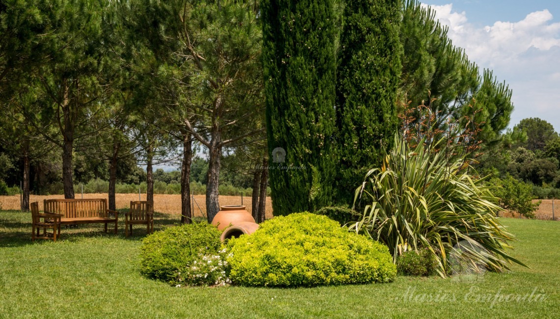 Vistas del jardín adjunto a la casa 