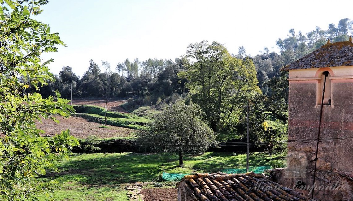Vistas desde la terraza de los campos