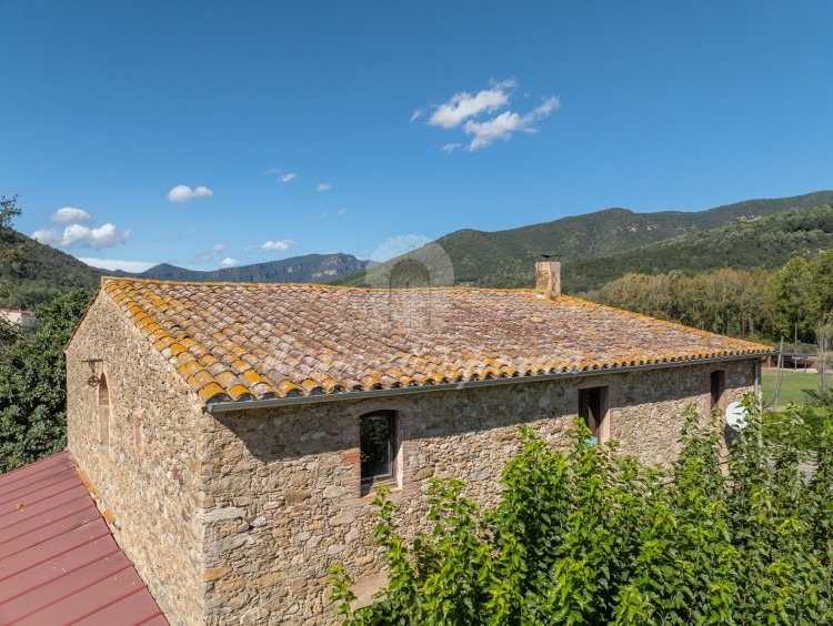 Vistas de la cubierta de la masía 