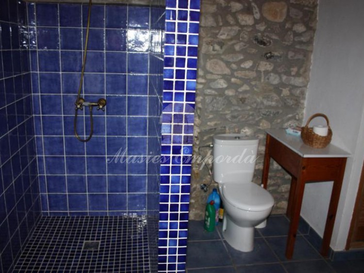 Un baño con ducha  